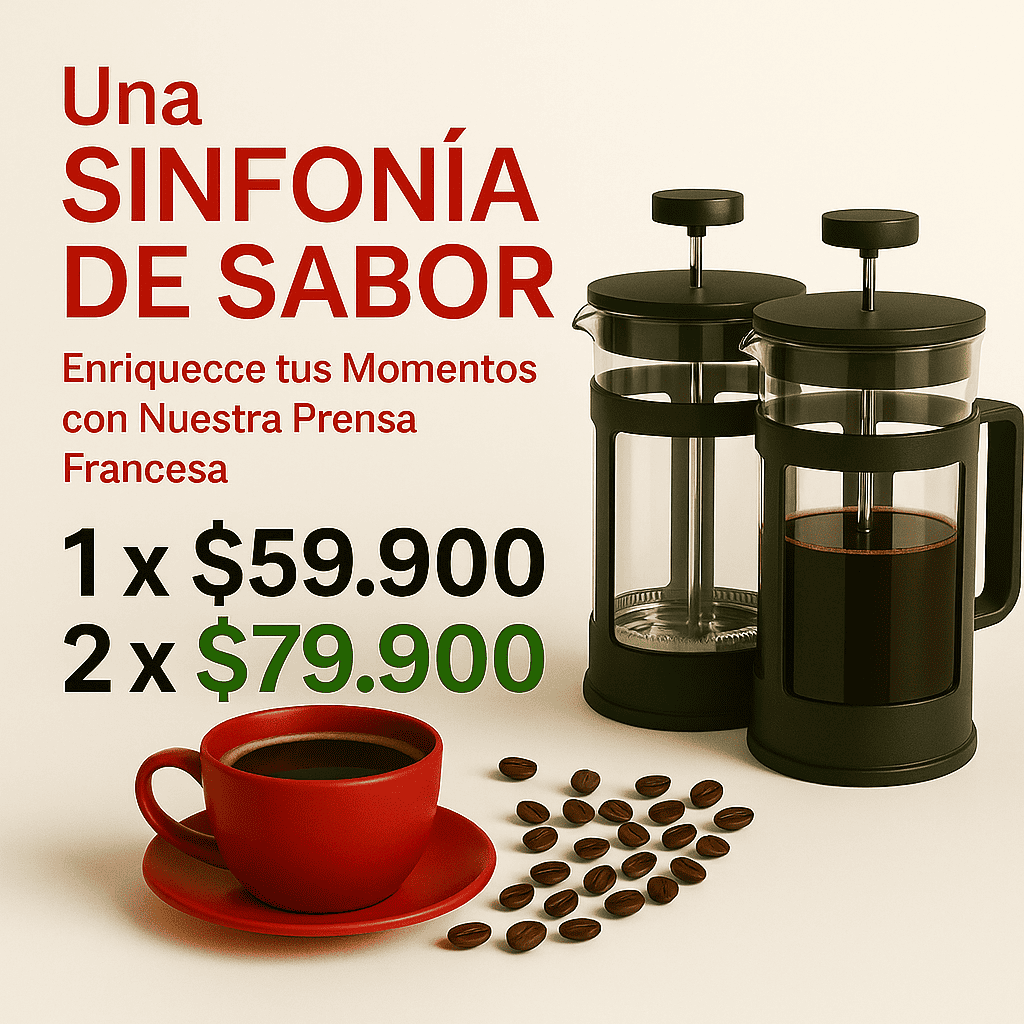 ☕ Prensa Francesa de Café 800 ML