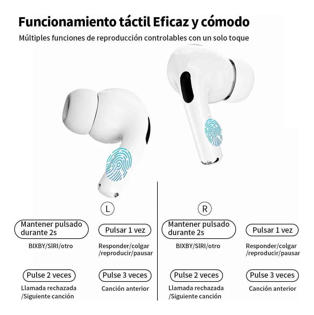 🎧Audífonos A9 pro: Batería Extrema + Estuche Inteligente.