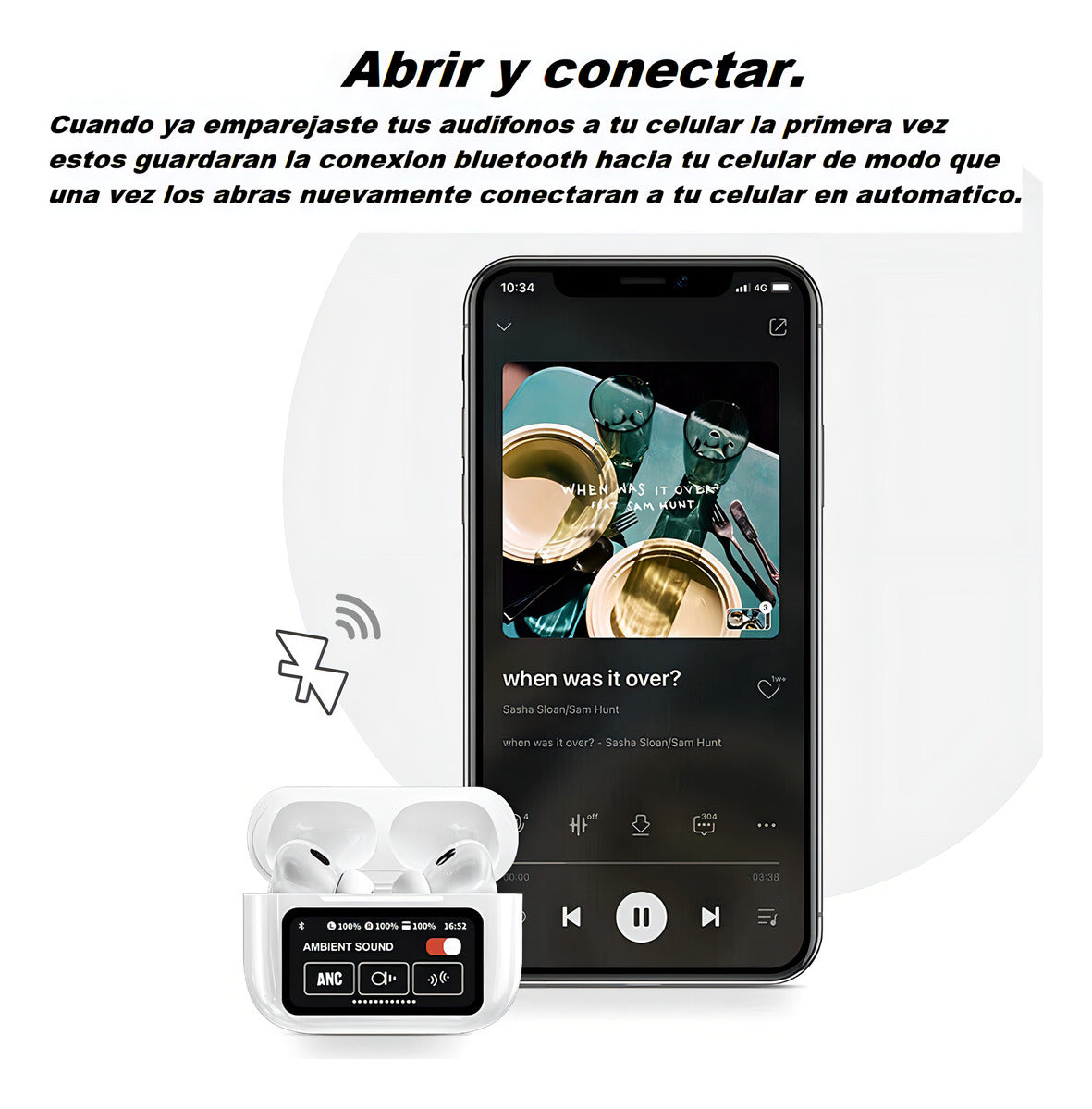 🎧Audífonos A9 Pro Touch: Sonido Premium con Pantalla Táctil.