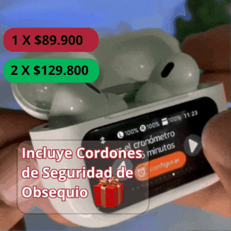 🎧Audífonos A9 pro: Batería Extrema + Estuche Inteligente.